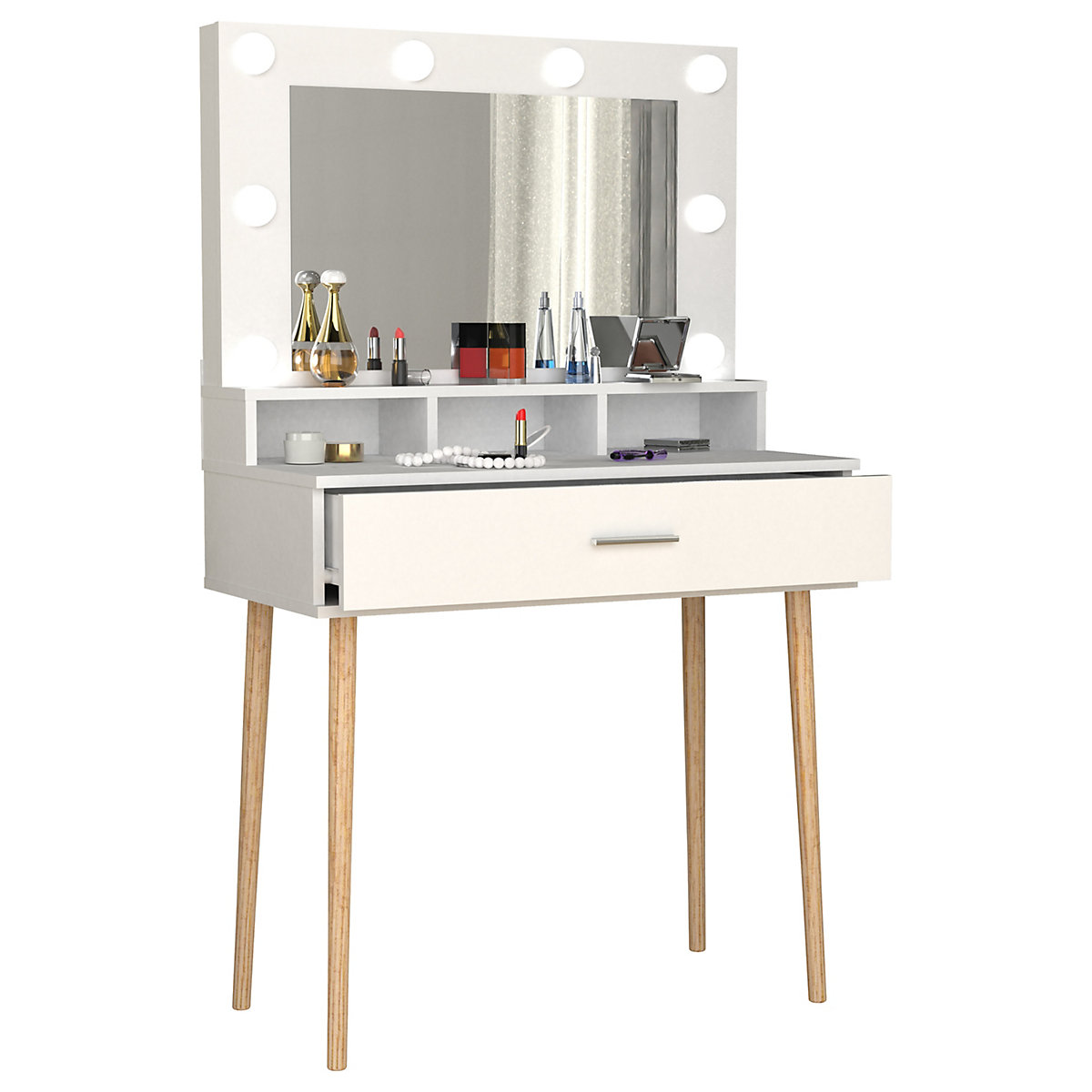 Schminktisch Frisiertisch Schminkschrank Spiegel Lindas