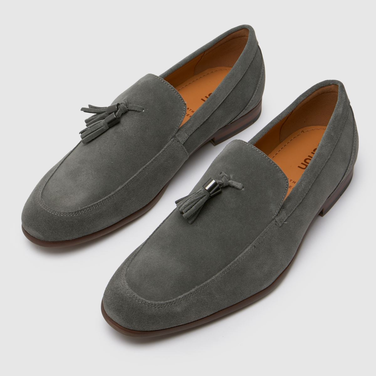 Schuh Ren – Grå loafers i mocka