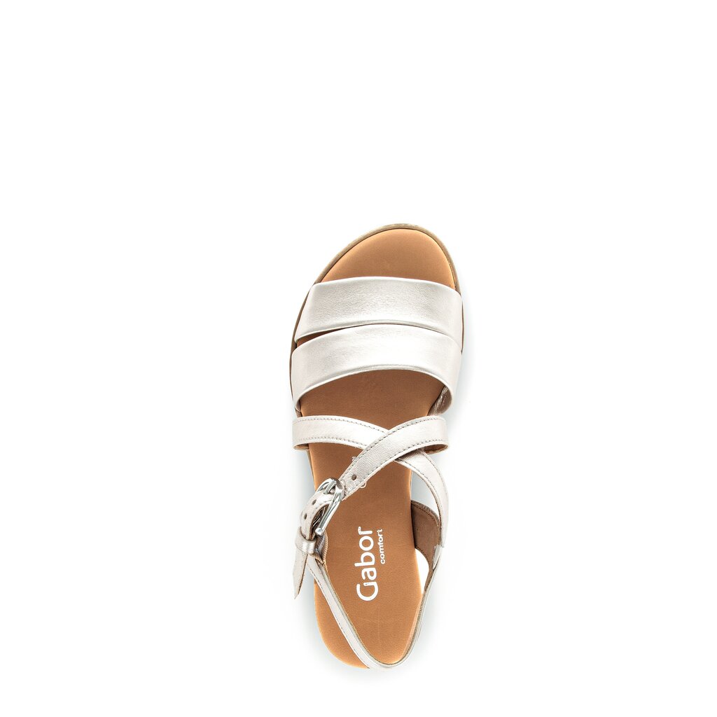 Gabor comfort Keilsandalette beige