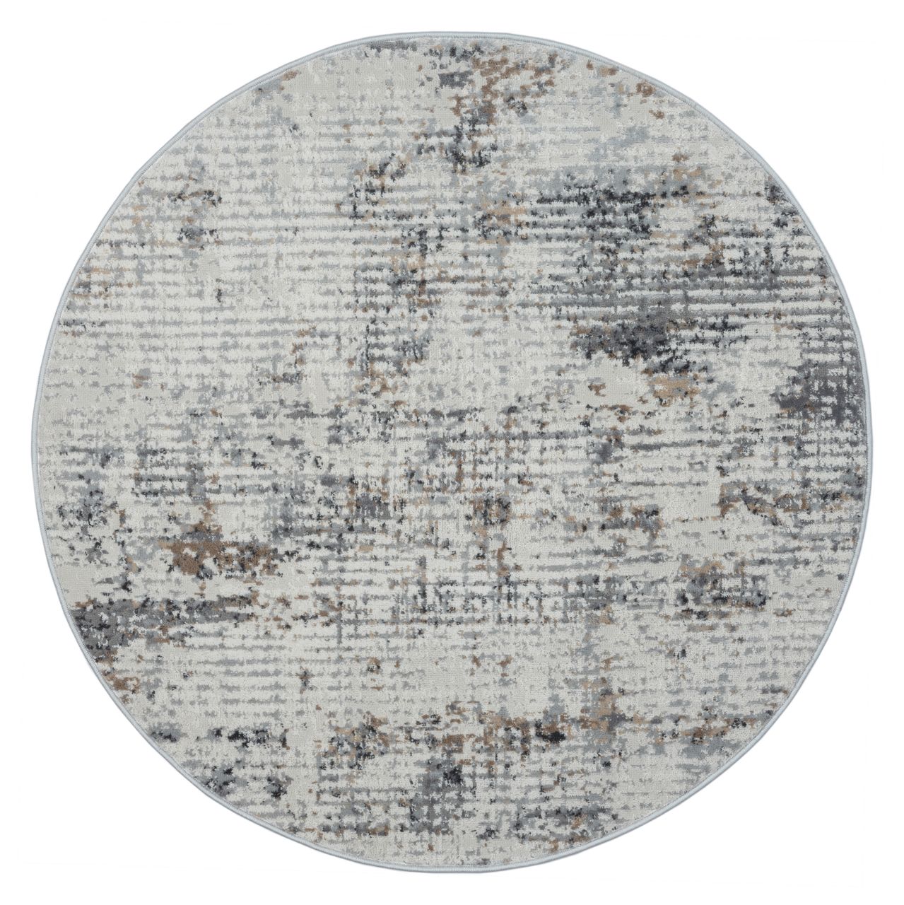 MyFlair Teppich Ashley , 120cm x 120cm, Farbe Beige, rund, Florhöhe 8mm