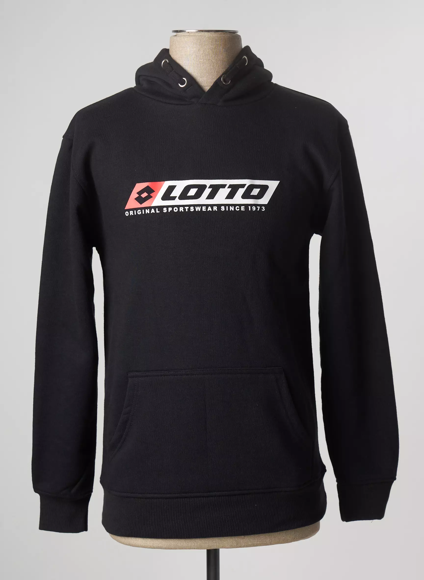 Lotto Sweat Capuche Garcon couleur noir