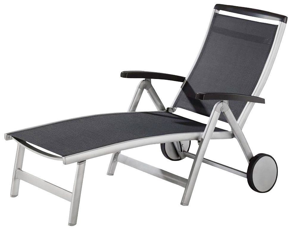 sieger EXKLUSIV Gartenliege Royal, Aluminium/Textil, verstellbar