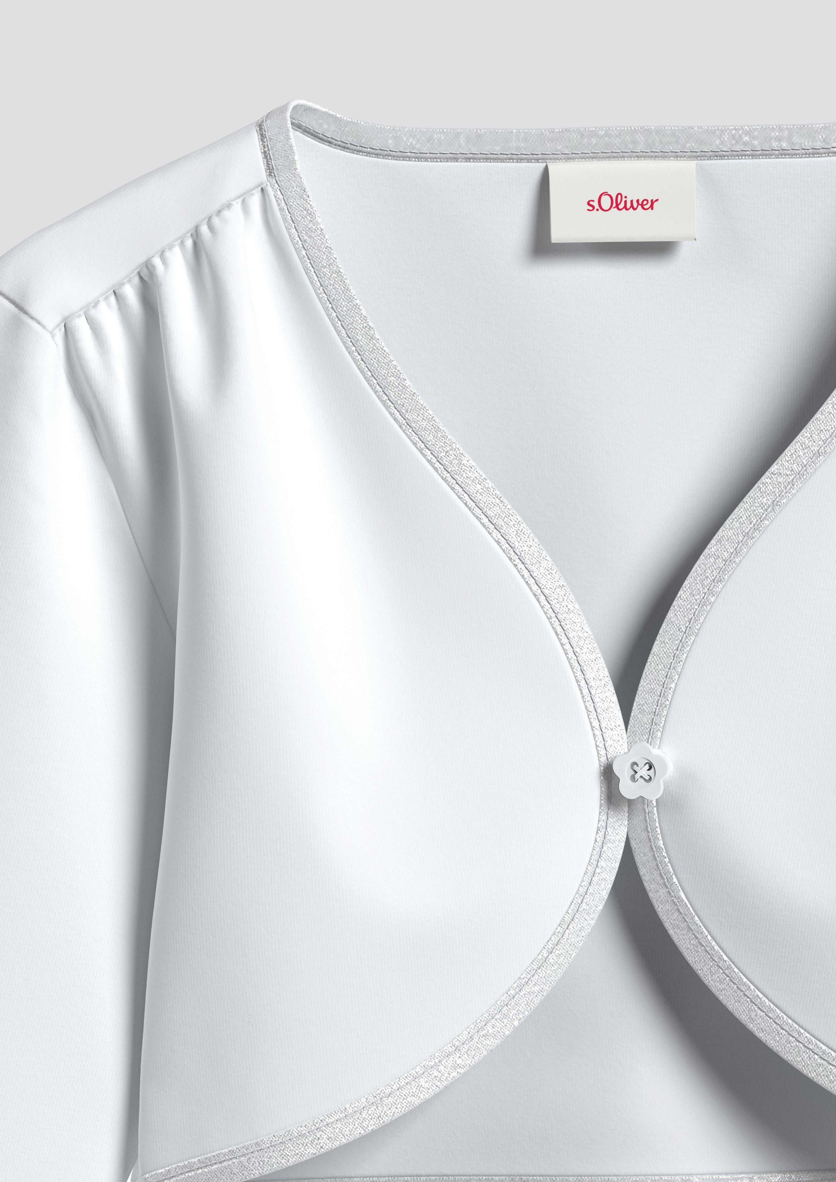 Bolero mit Blumenknopf  2140019-0100
