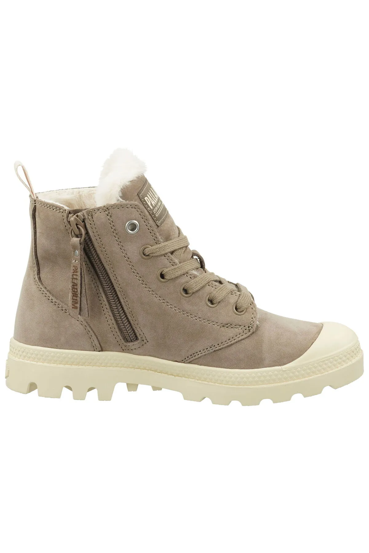 Palladium  Stiefelette - Braun - Blockabsatz