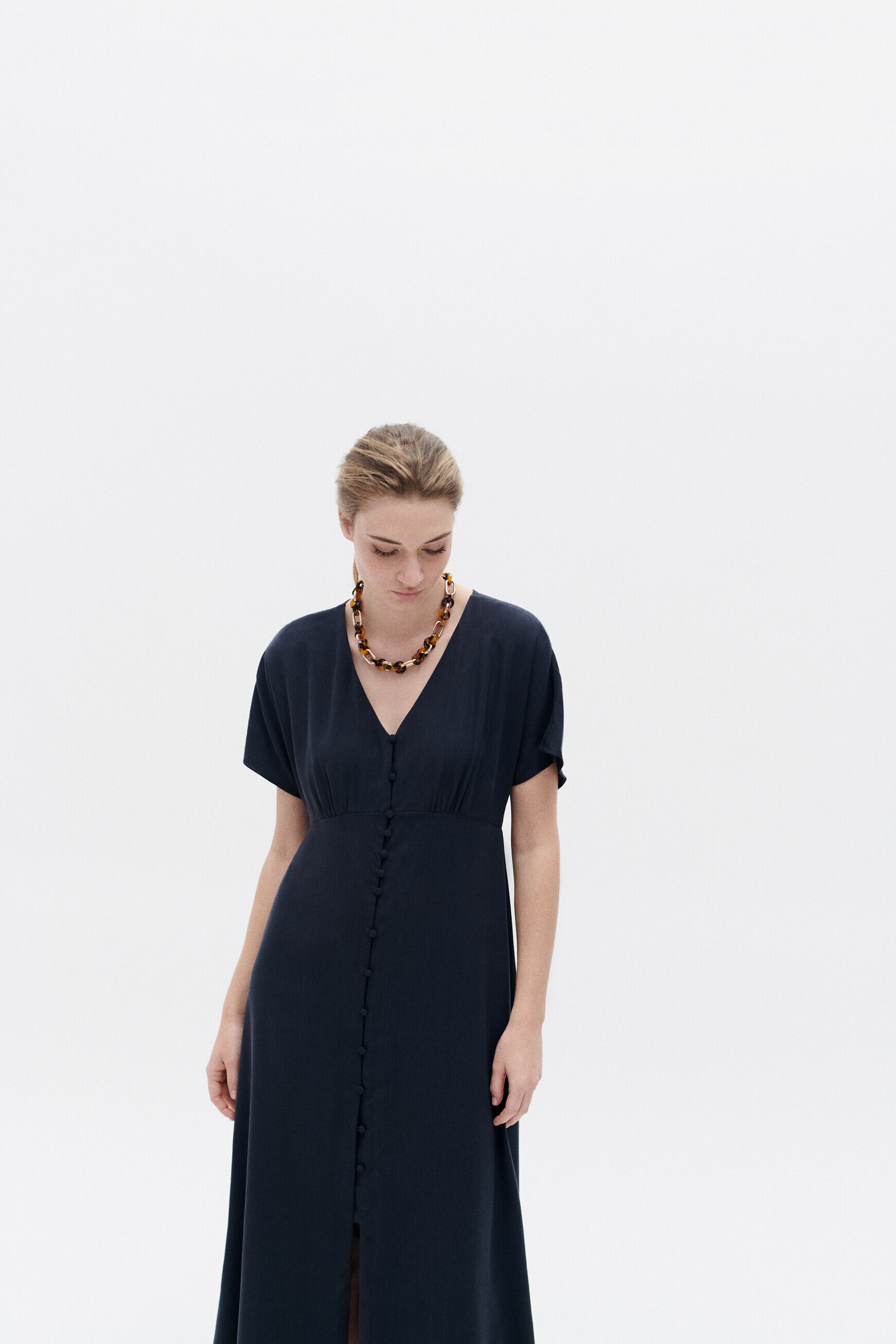 Robe rkarine bleu marine femme