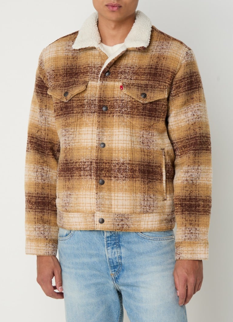 Levi's Type 3 Jacke aus Wollmischung mit Teddyfutter