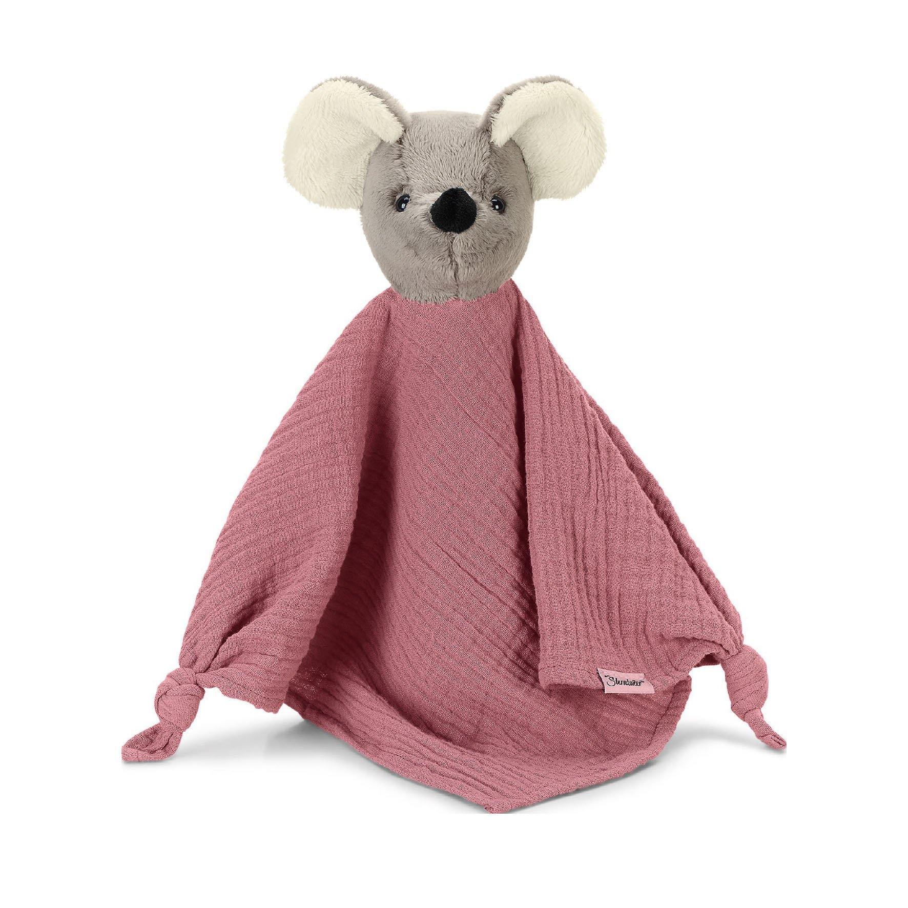 Schmusetuch Maus Mabel in Rosa, 34 cm