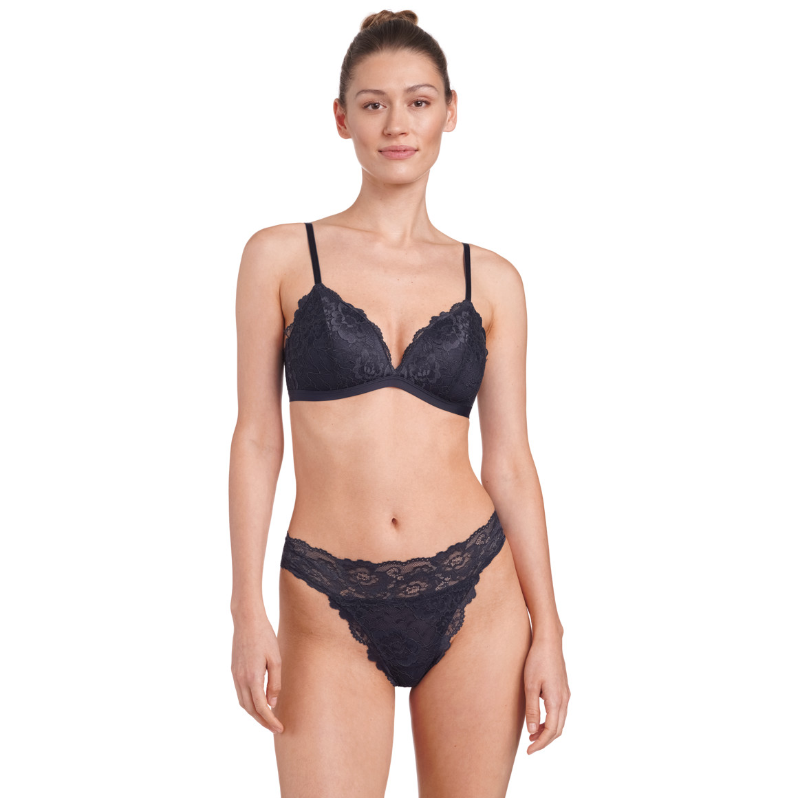 2 Damen Strings aus floraler Spitze