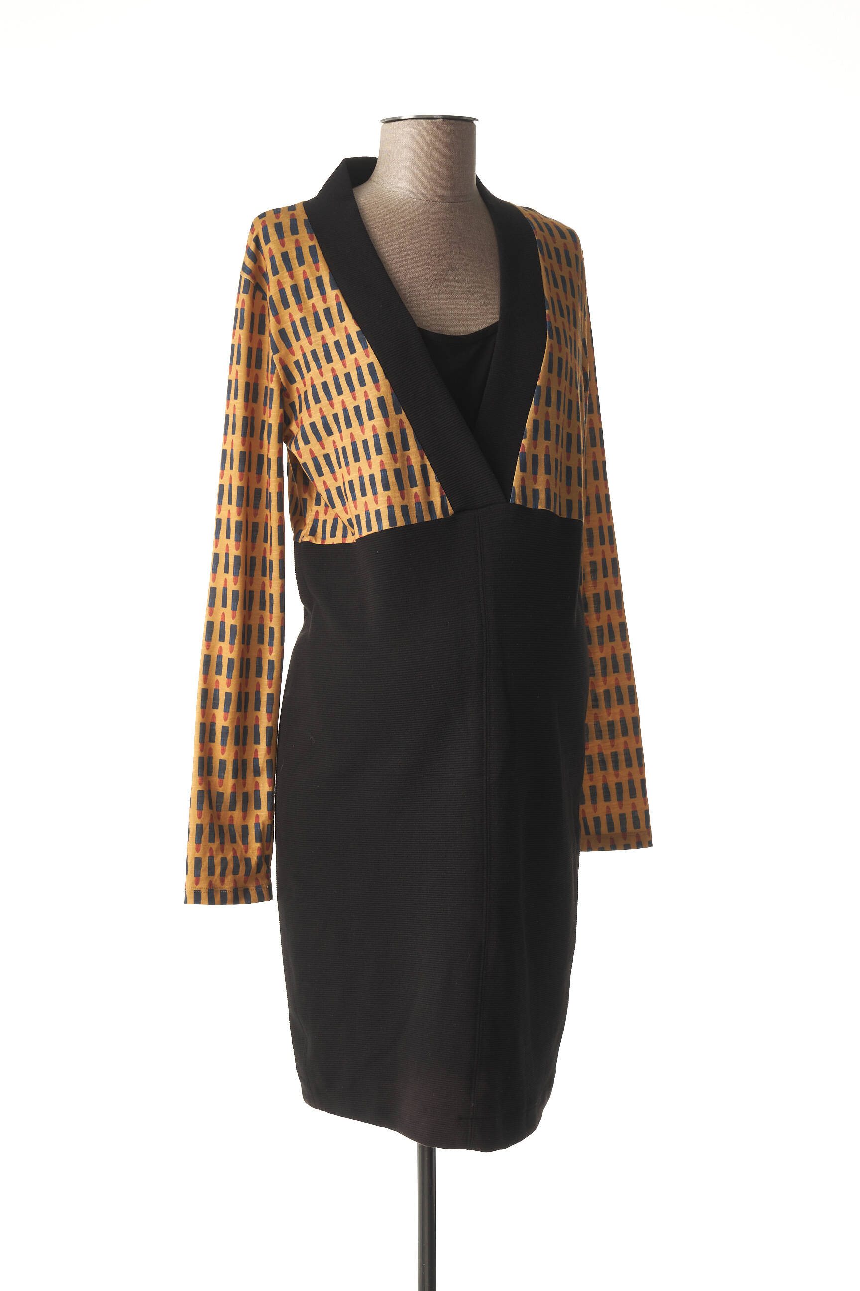 Love2wait Robes Maternite Femme couleur jaune