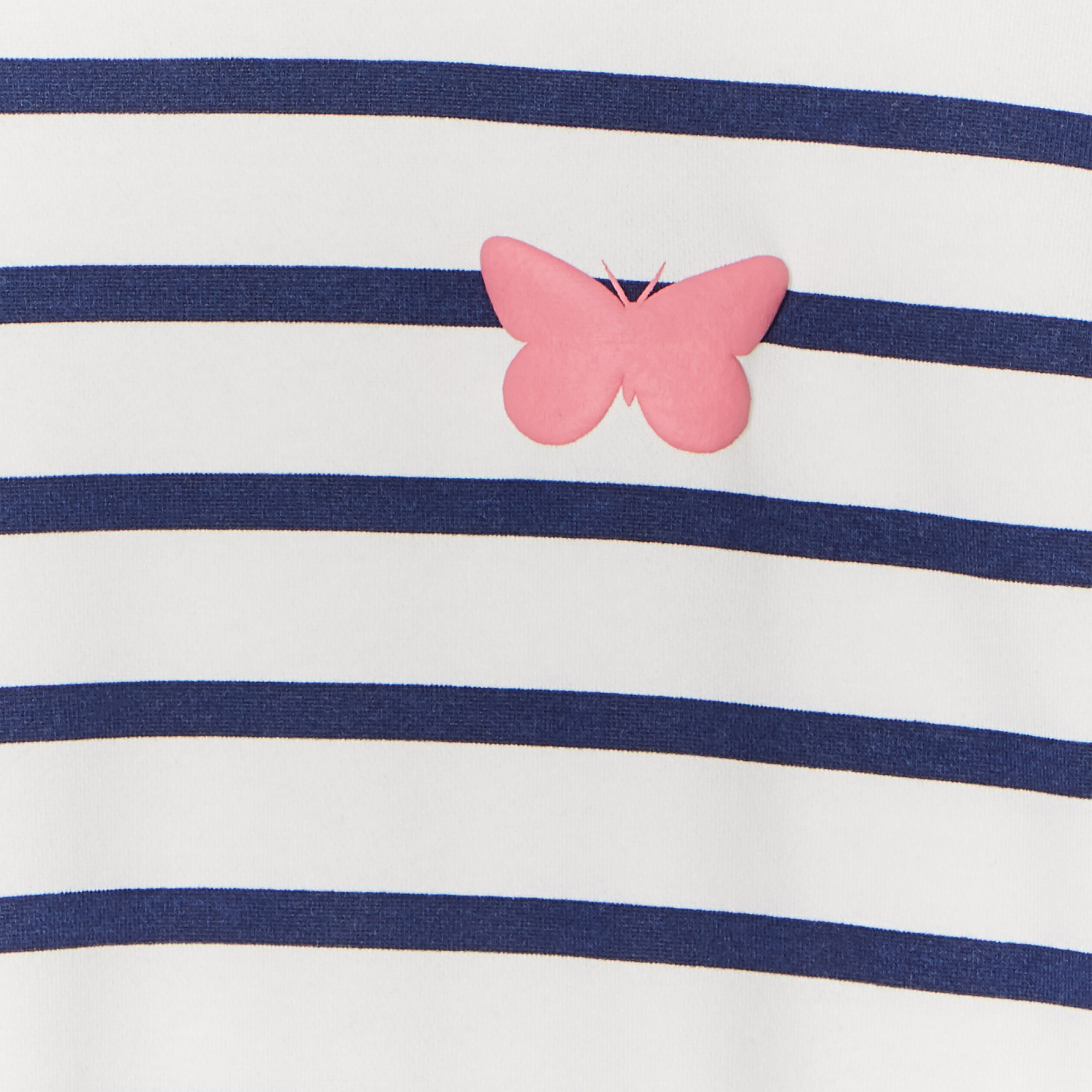 Sweat col rond manches longues blanc fille | La Halle