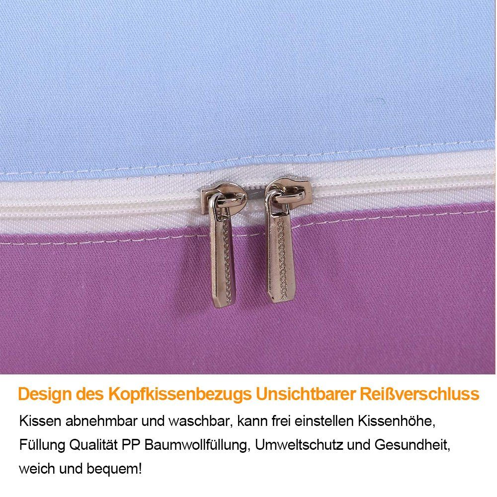 ZmdecQna Seitenschläferkissen Körperkissen für Erwachsene Schwangerschaft Seitenschläfer, Baumwolle, Bequem, kann auch als Kissen verwendet werden