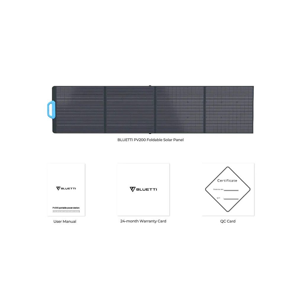 BLUETTI Solaranlage PV200 Solarpanel, 200,00 W, MONOKRISTALLIN, IP65 Schutz