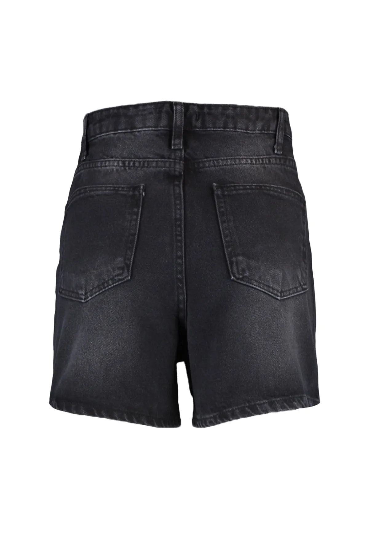 Trendyol Collection  Shorts - Schwarz - Hoher Bund