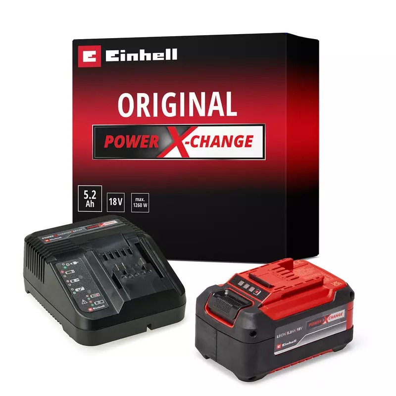 Einhell 4512147 Plus početni komplet baterija 18 V 5,2 Ah uklj. brzi punjač u kutiji