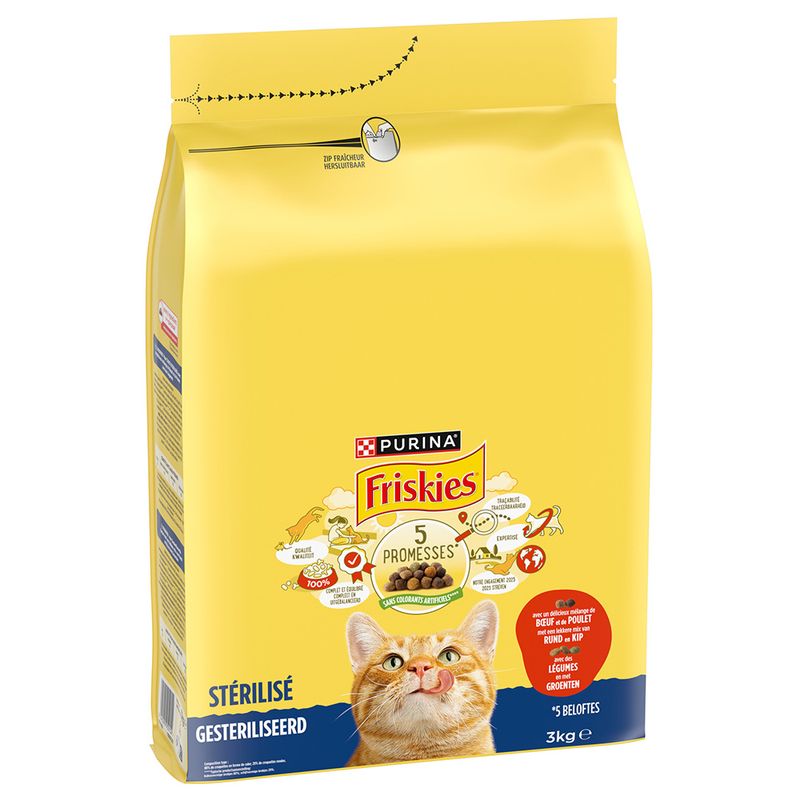 PURINA Friskies Sterilized Katze mit Rind, Huhn und Gemüse | bitiba