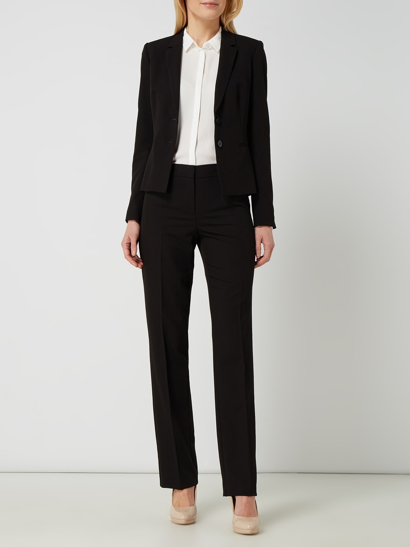 Blazer mit Paspeltaschen in schwarz