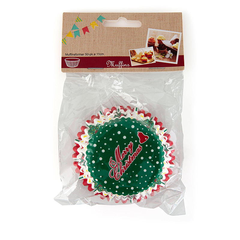Cuisine Muffinsform 50-pk Med julemotiv