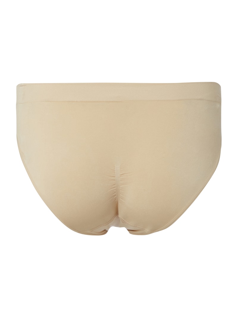Slip mit elastischem Bund in beige