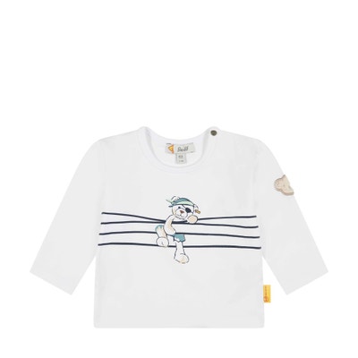 T-Shirt langarm, weiß für Jungs