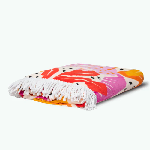 Serviette round Pink Sands rose
