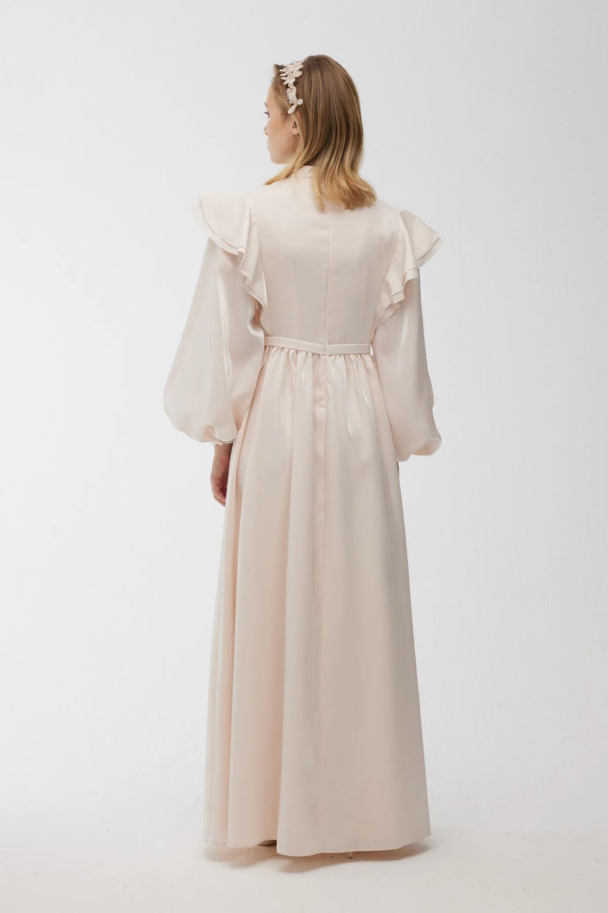 Manuka  Sparkling Grace Abendkleid in Puder