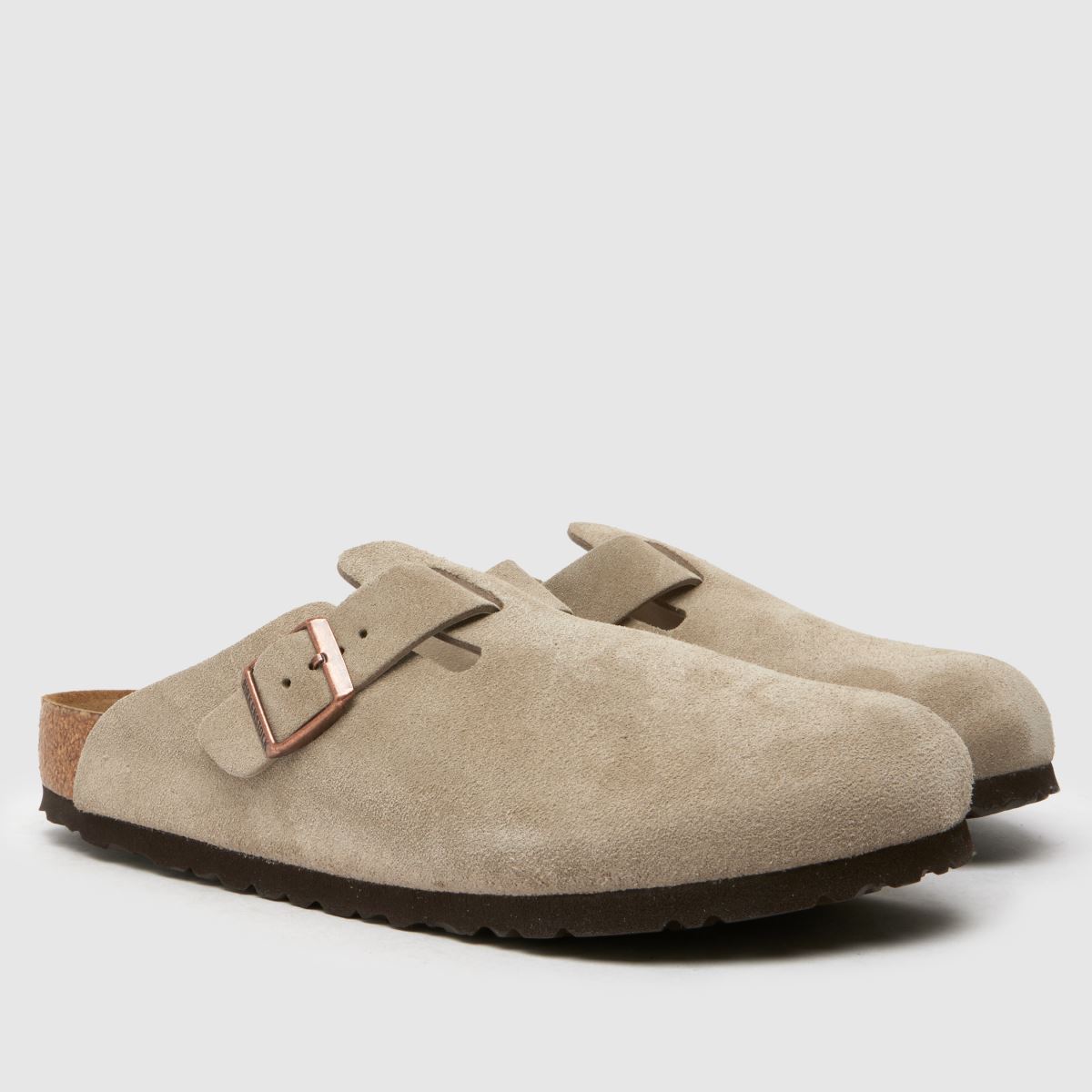 BIRKENSTOCK Boston klumpa szandál bézs színben