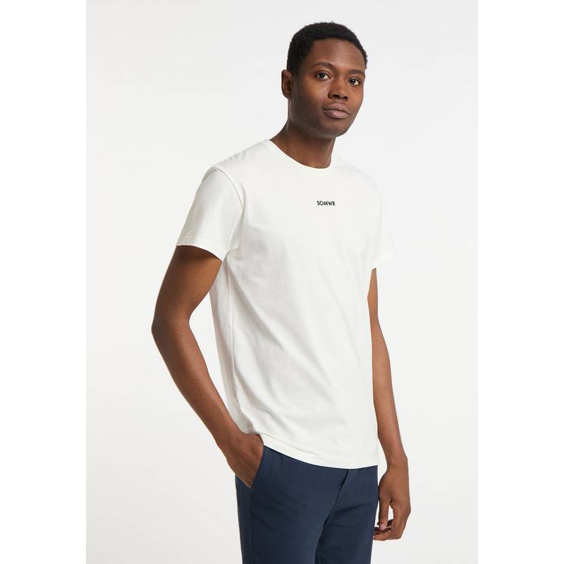 SOMWR T-Shirt With Aqua Bottle Back Print T-Shirt Herren
