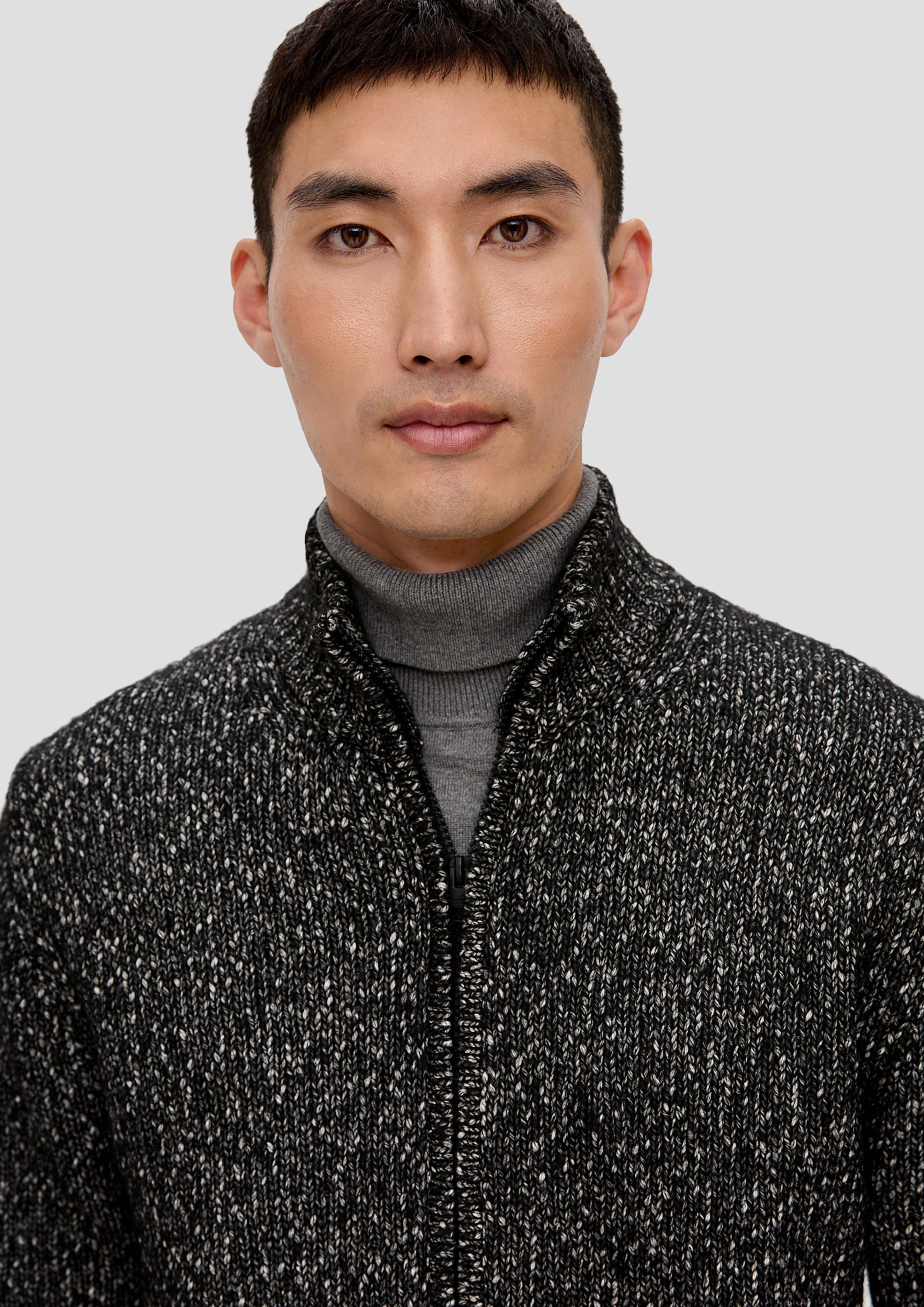 Strickcardigan mit Reißverschluss  2143025-99X0