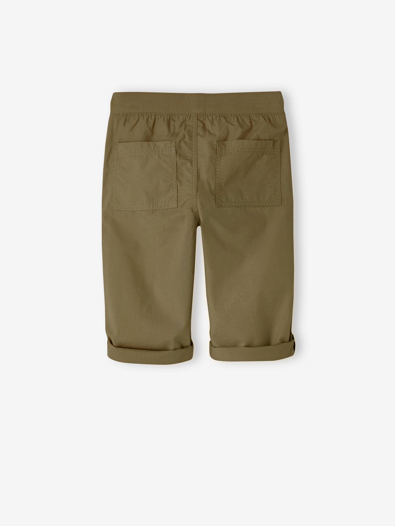 Vertbaudet Jungen 3/4-Shorts mit verstellbarer Länge - olivgrün