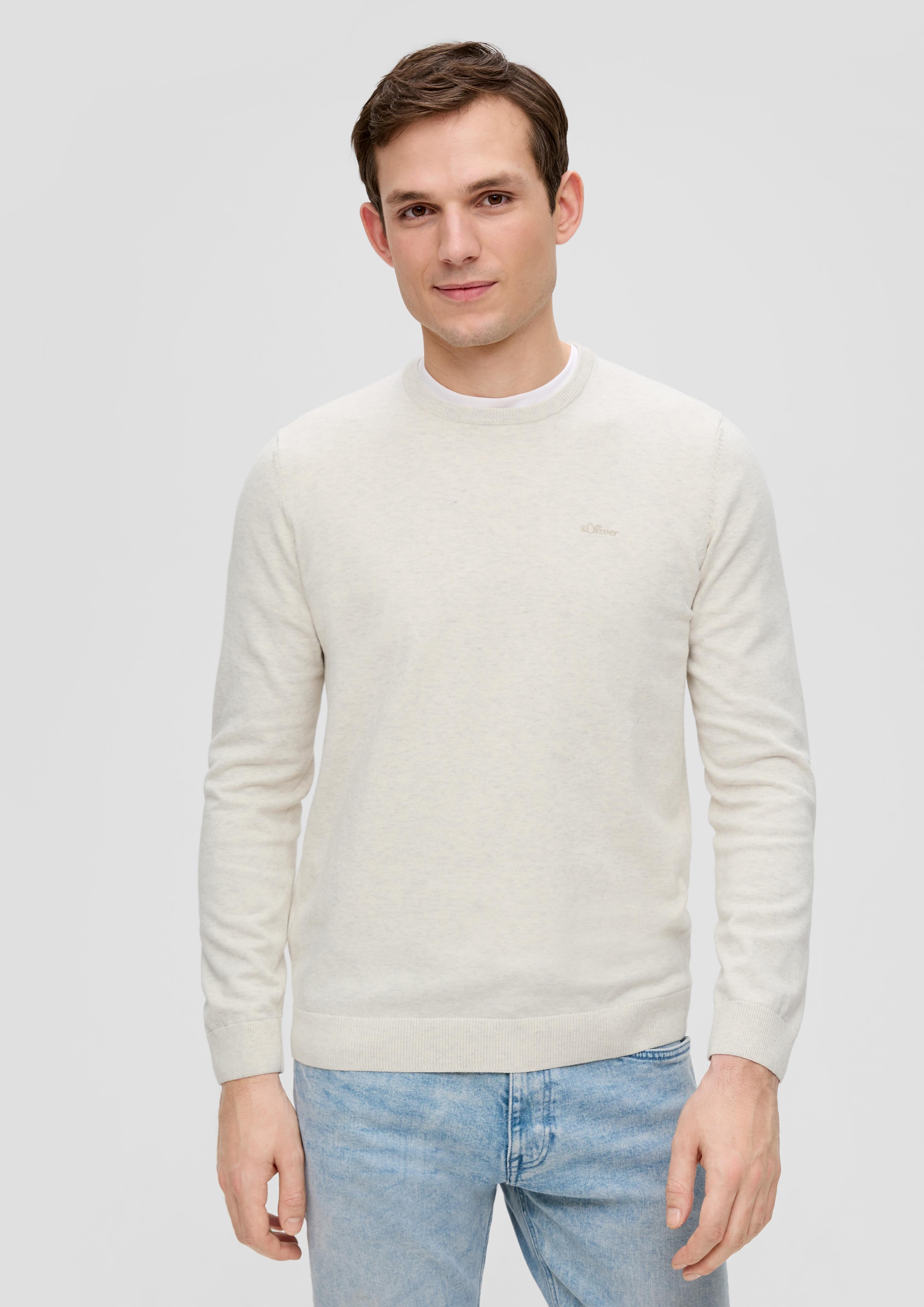 Strickpullover mit Logo-Stickerei  2143173-03W0