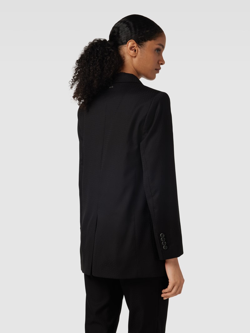 Blazer mit aufgesetzten Eingrifftaschen Modell 'Jakura' in schwarz
