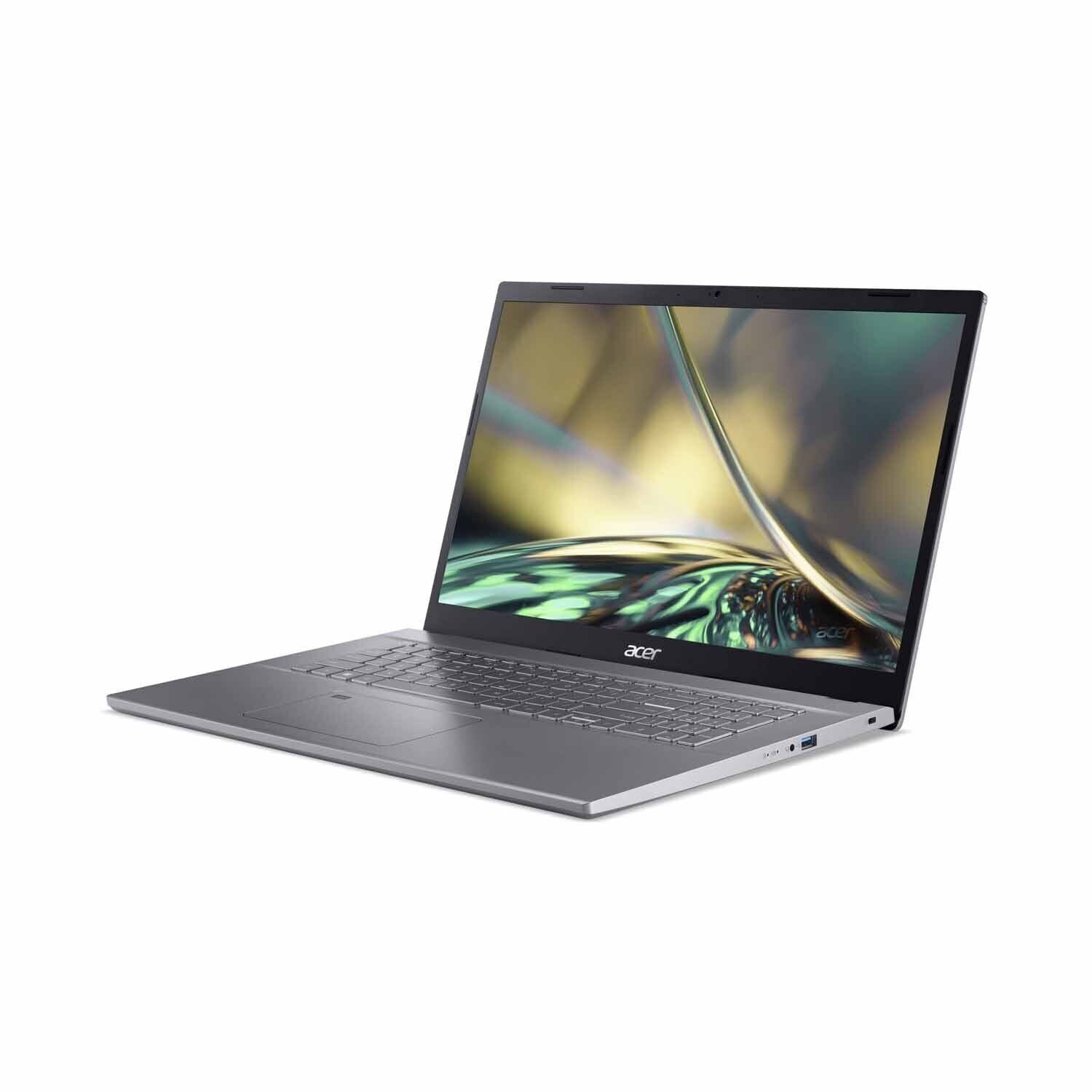 Acer Aspire A517-53, 16GB RAM, Notebook (44,00 cm/17.3 Zoll, Intel Core i5 1235U, Iris Xe, 500 GB SSD, Windows 11 Pro 64Bit + MS Office 2021 Plus, Beleuchtete Tastatur)