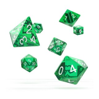 Oakie Doakie Dice Würfel RPG-Set Translucent - Grün (7)