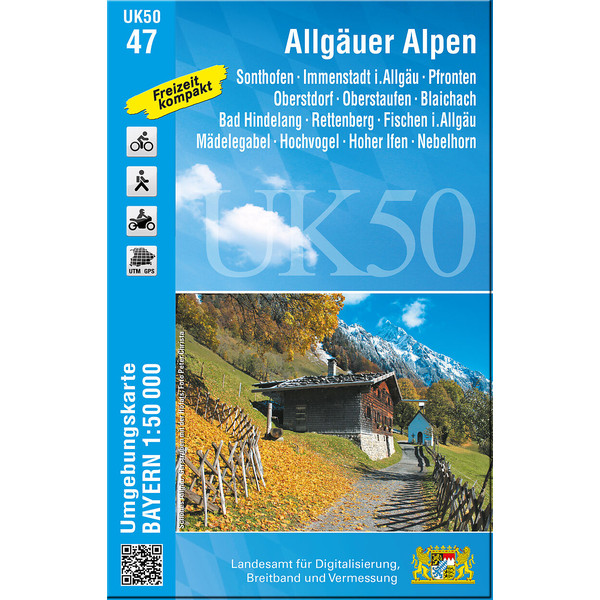 ALLGÄUER ALPEN 1:50 000 (UK50-47) - Wanderkarte