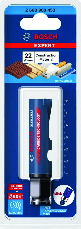 Bosch Blue Accessories 2608900453 Expert Construction Material hole saw 22 x 60 mm