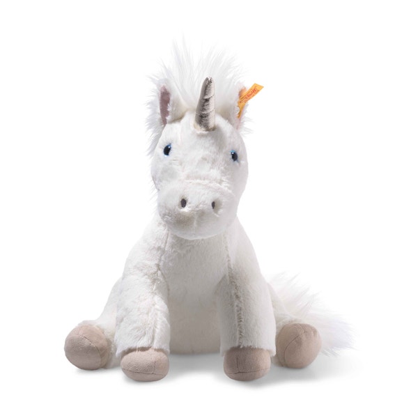 Soft Cuddly Friends Floppy Unica Einhorn, 35 cm, weiß