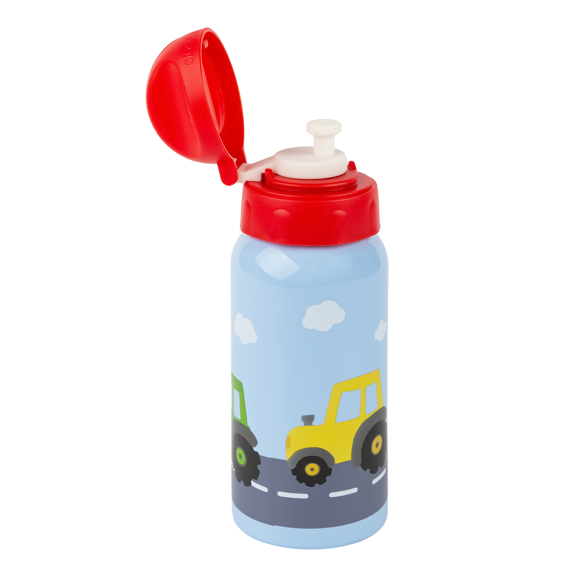 Edelstahl Kinder Trinkflasche Traktor, 400ml