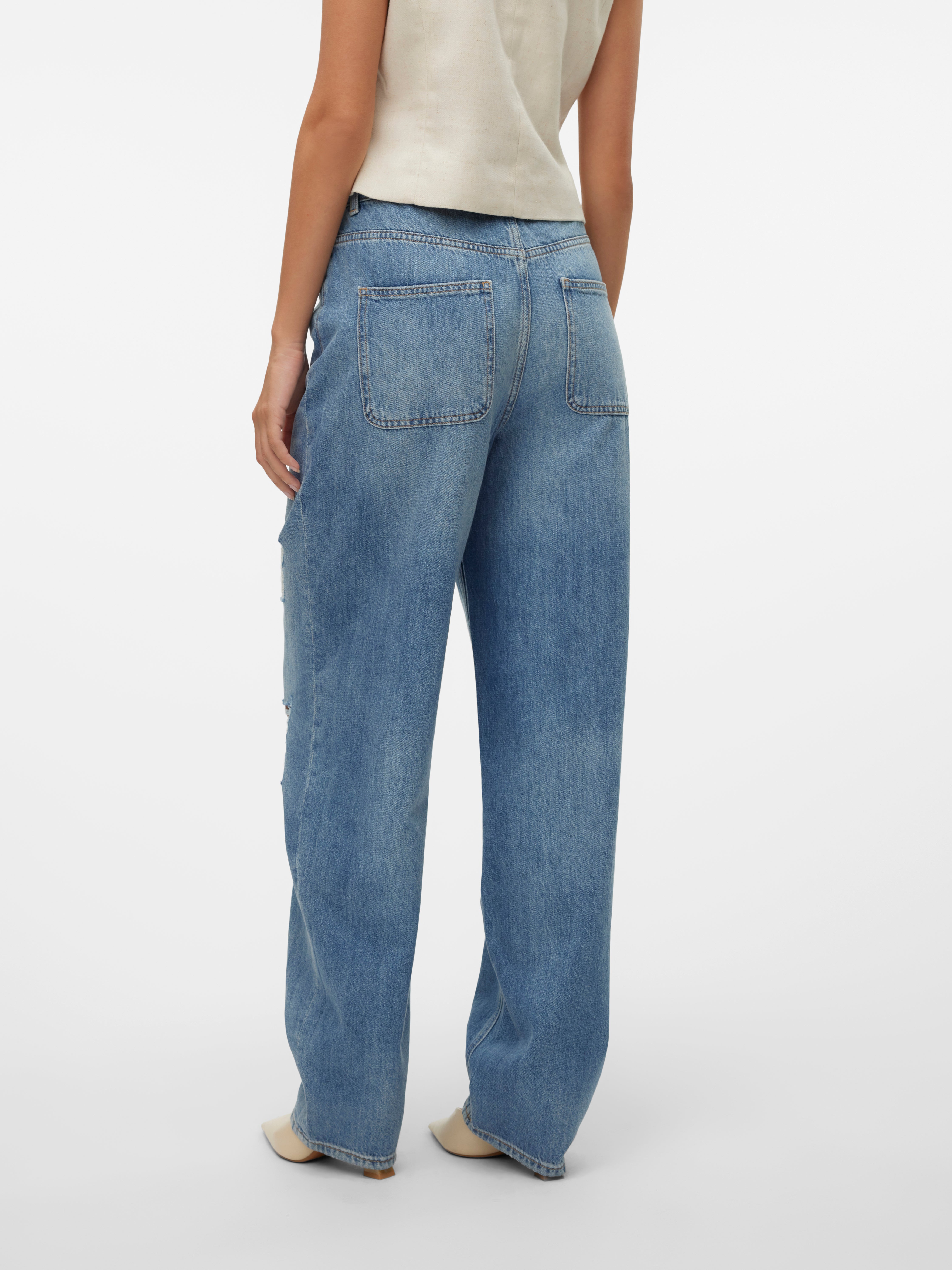 VMBROOKLYN Mid Rise Baggy Fit Jeans