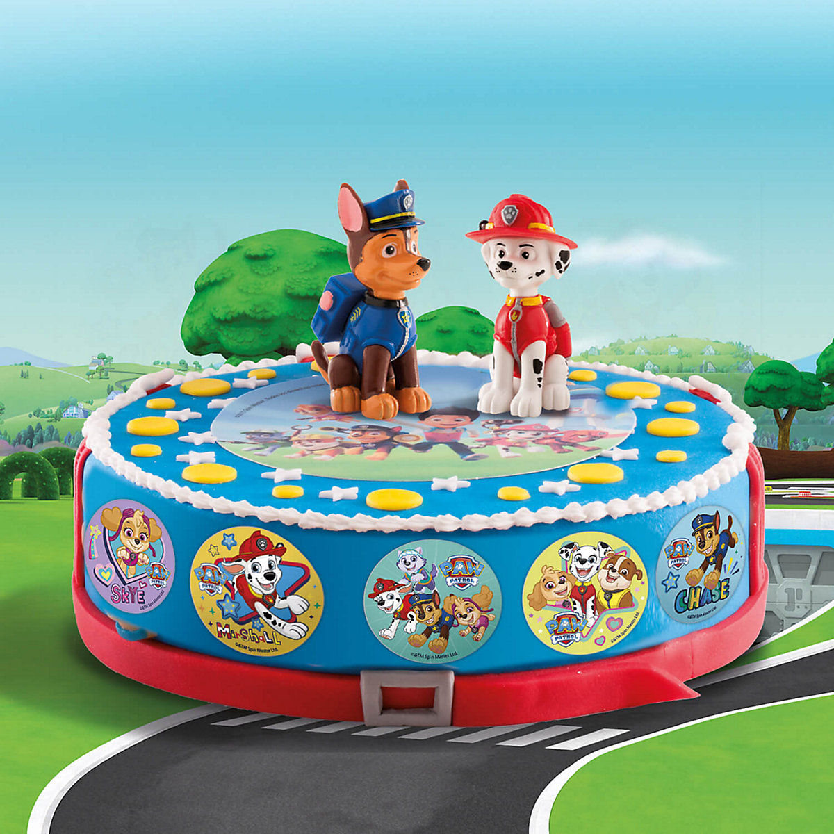 Essbare Muffinaufleger Paw Patrol, rund, 5.8cm