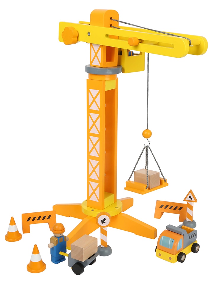 small foot Baukran mit Baustellenzubehör - ab 3 Jahren günstig kaufen onesize