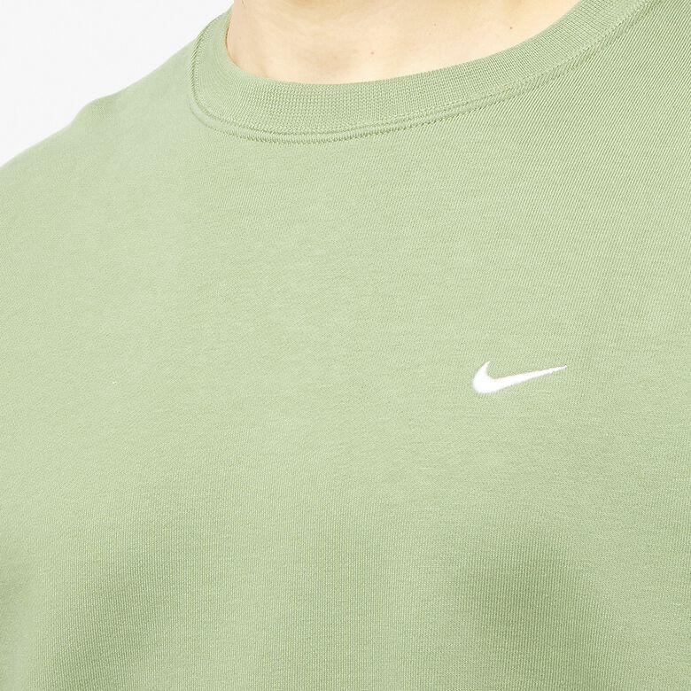 NIKE Solo Swoosh Fleece Crew oil green/white