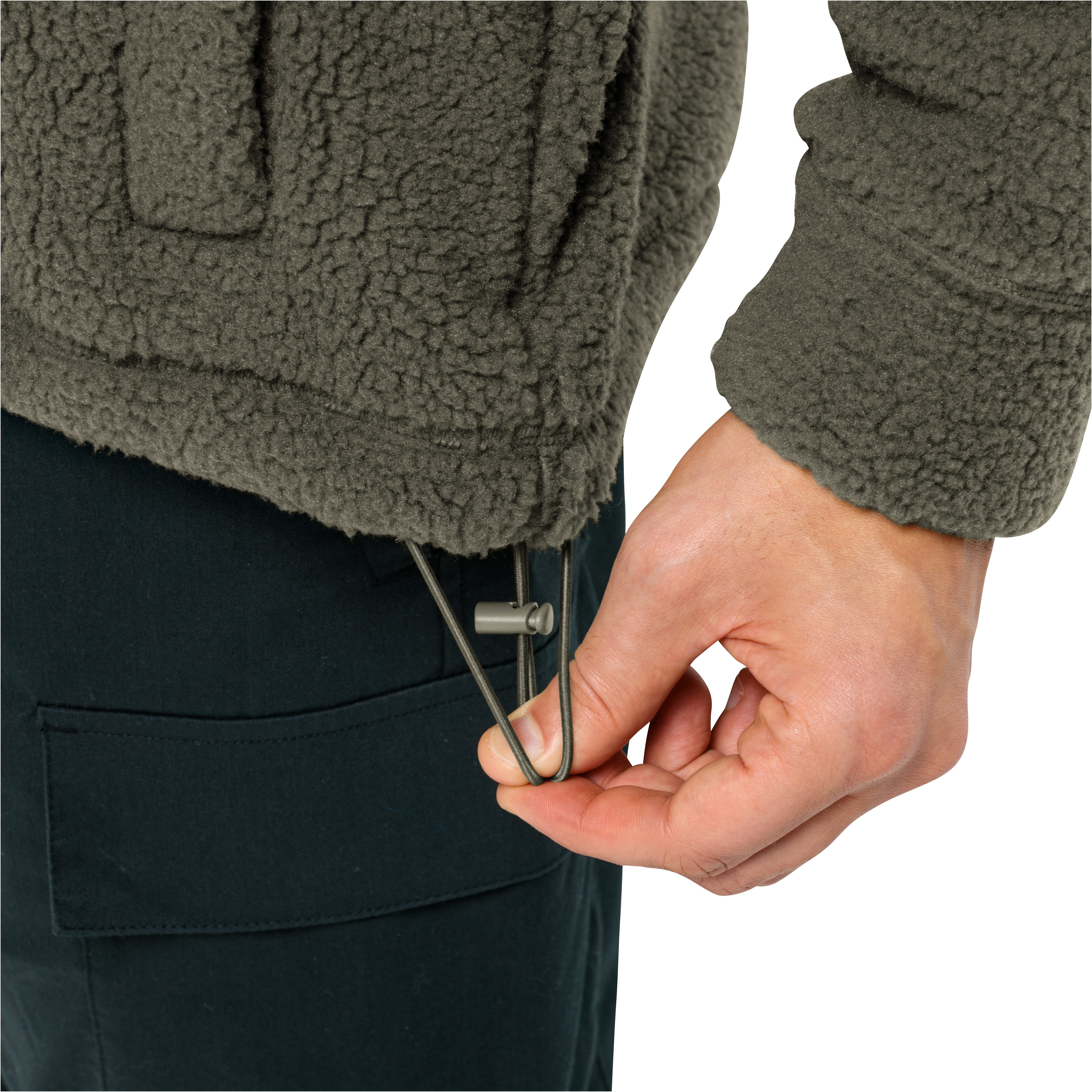 Jack Wolfskin Fleecejacke FELSLICHT JKT M Leichte, warme Sherpa Fleecejacke