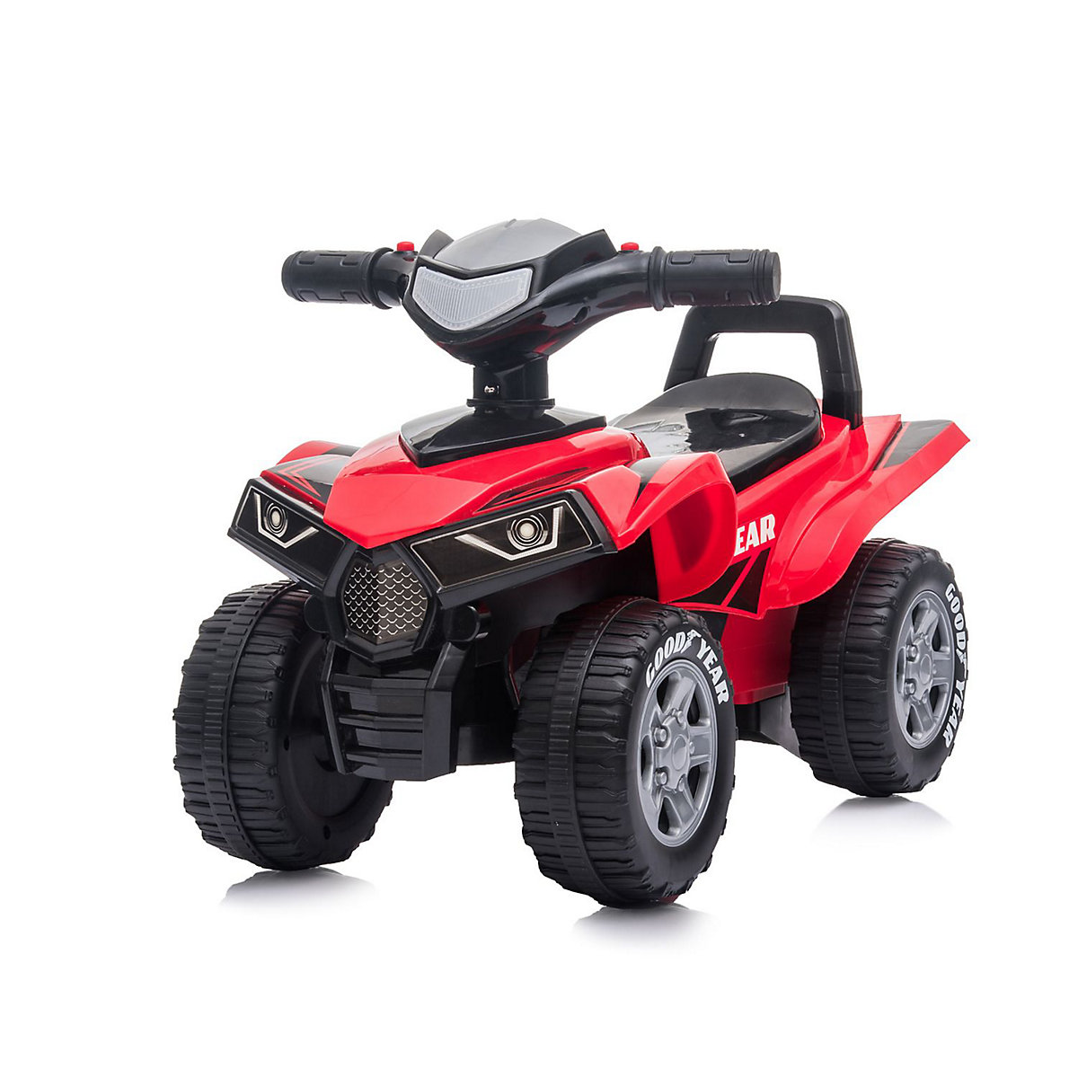 Kinder Rutschauto ATV Goodyear, Musikfunktion, Hupe Rutschautos