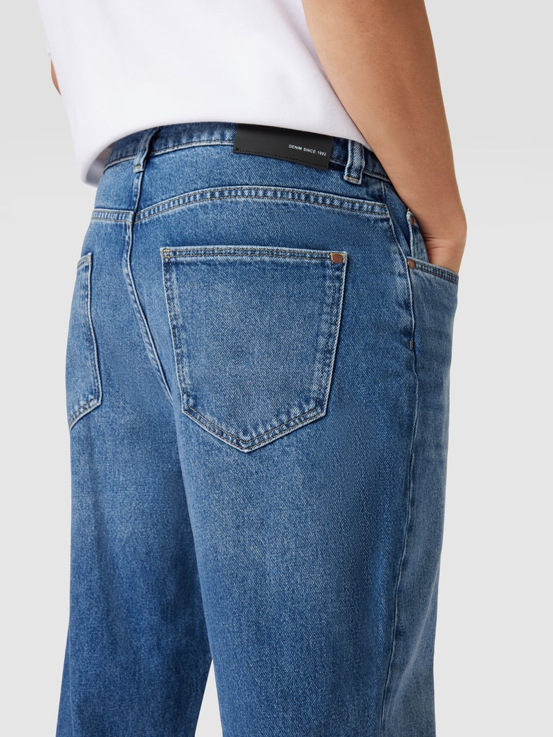 Baggy Fit Jeans mit Brand-Detail in blau