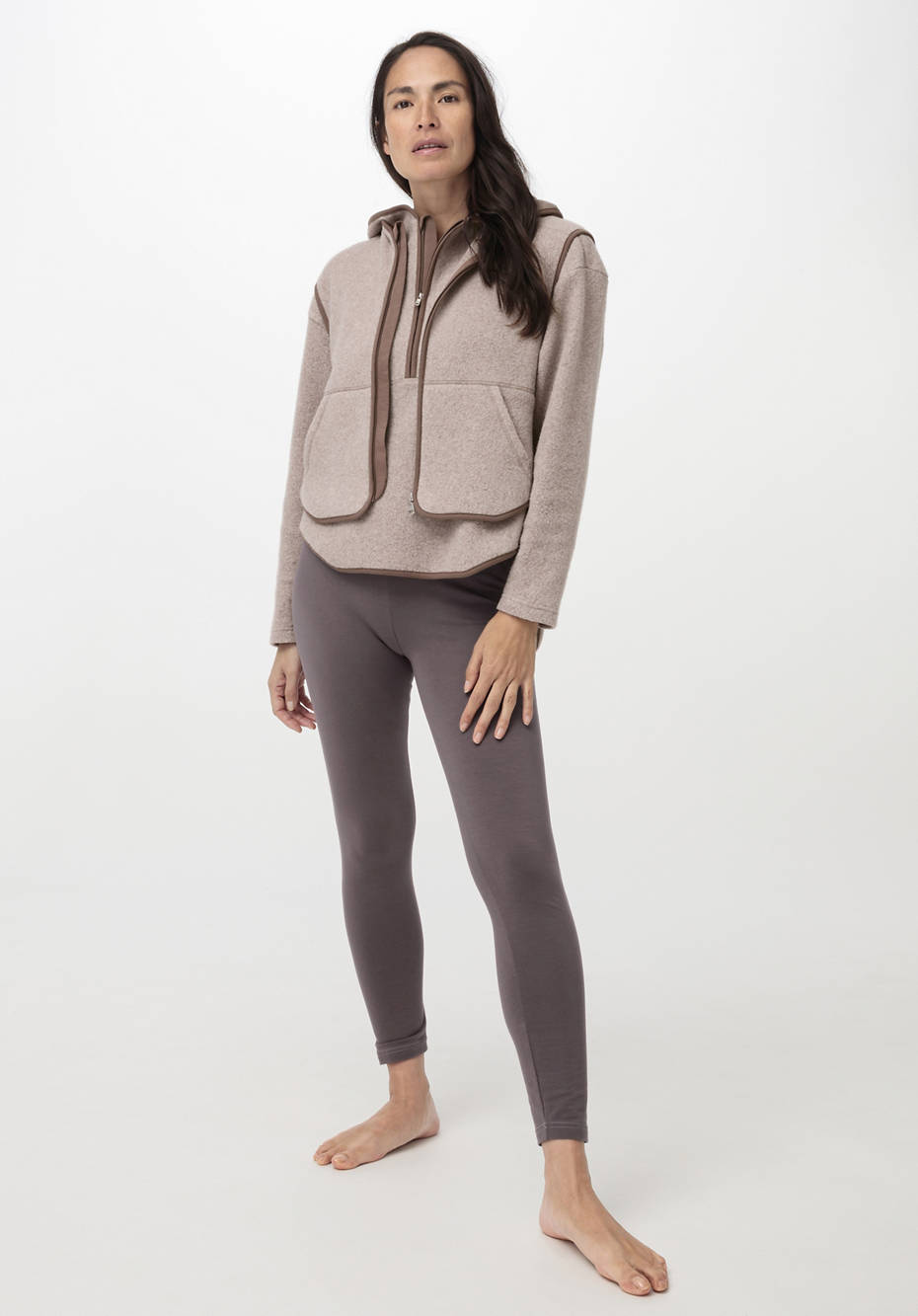 Fleece-Weste aus reiner Bio-Baumwolle