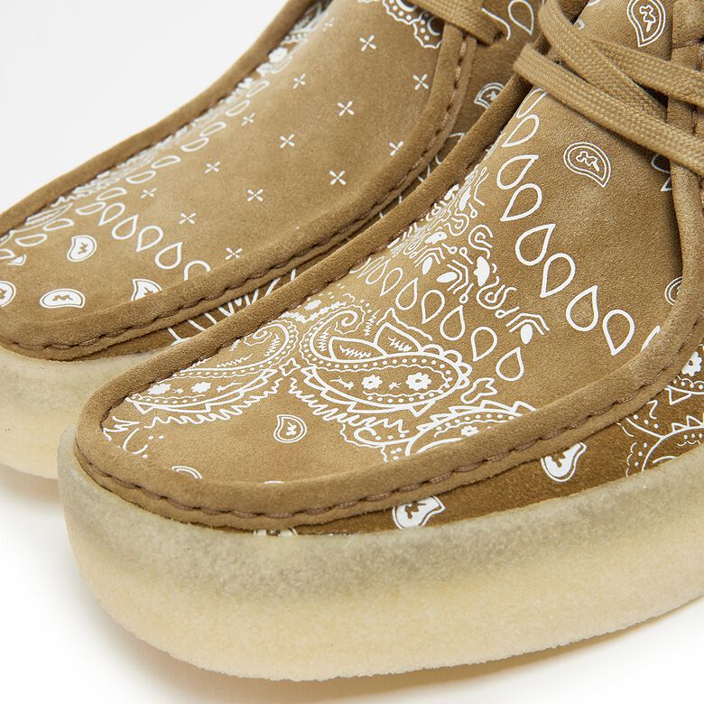 Clarks Wallabee Cup dark olive print