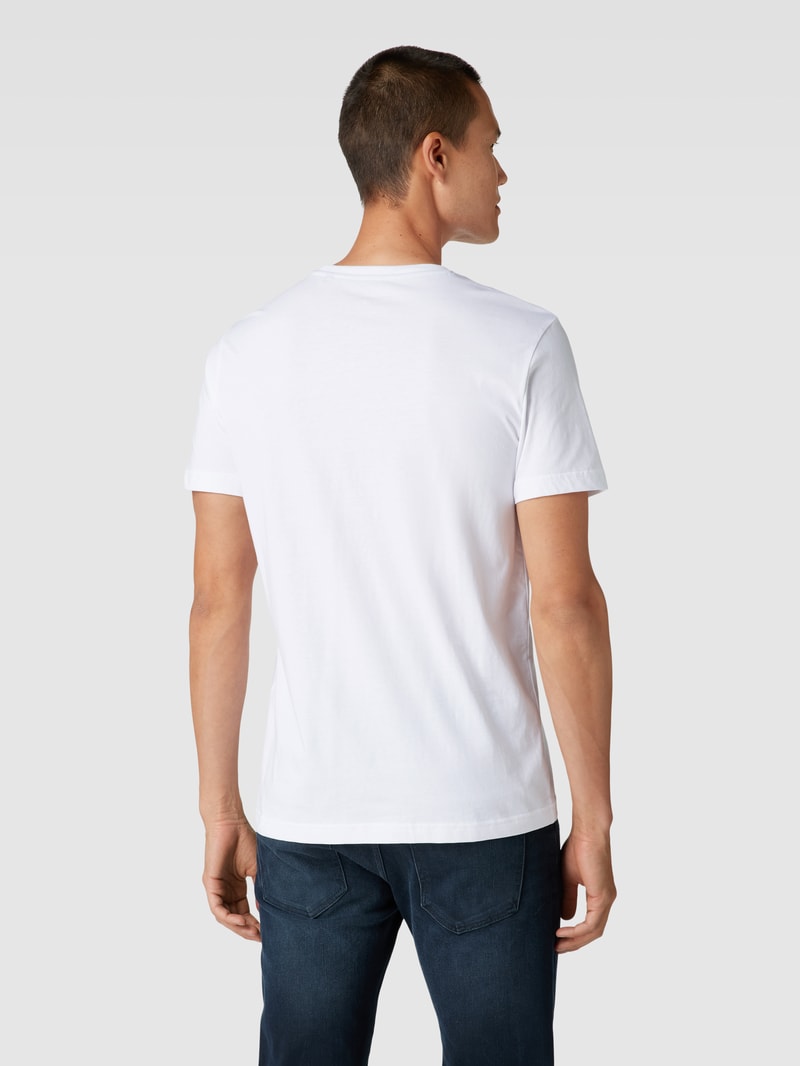 T-Shirt aus Baumwolle mit Rundhalsausschnitt in weiß