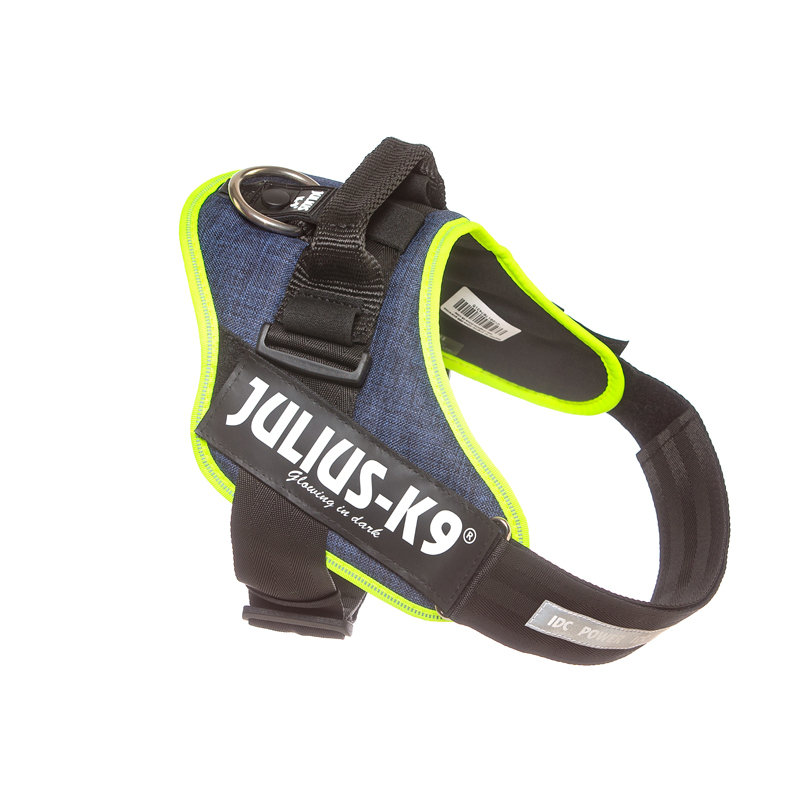 JULIUS-K9 Hundegeschirre JULIUS-K9 IDC Powergeschirr neon mix blau L