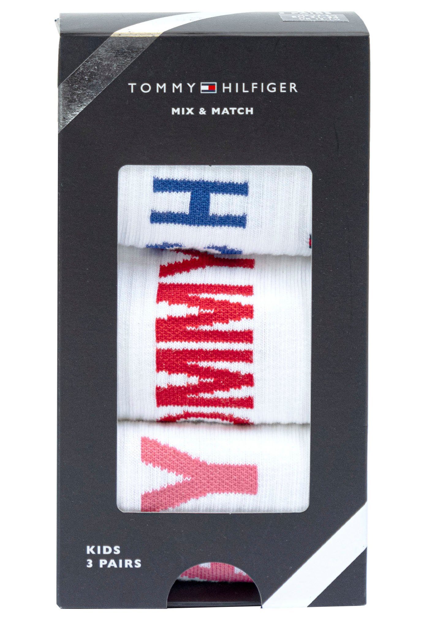 Tommy Hilfiger Sportsocken (Packung, 3-Paar) TH KIDS SOCK 3P GIFTBOX