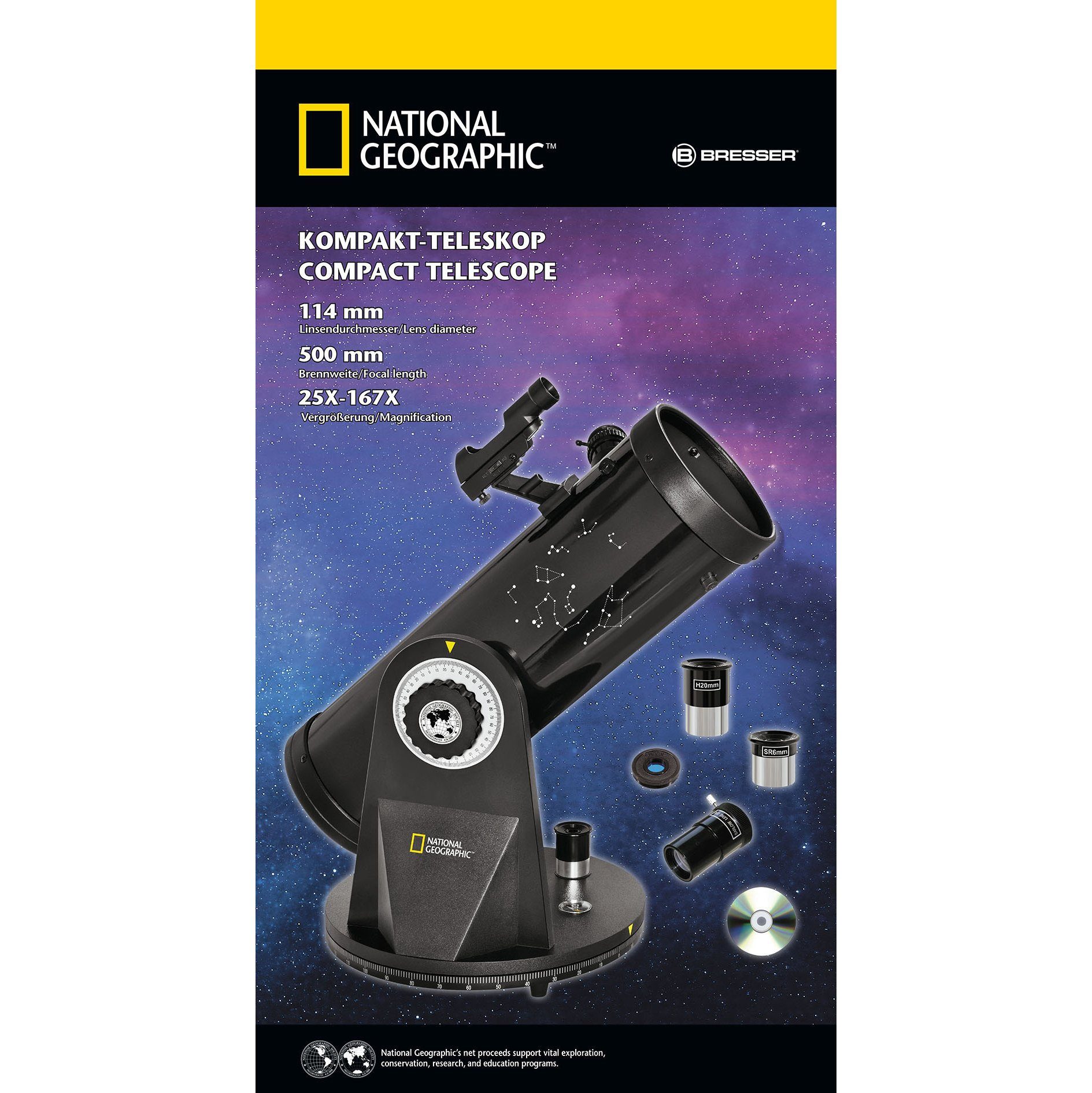 NATIONAL GEOGRAPHIC Teleskop 114/500 Kompakt